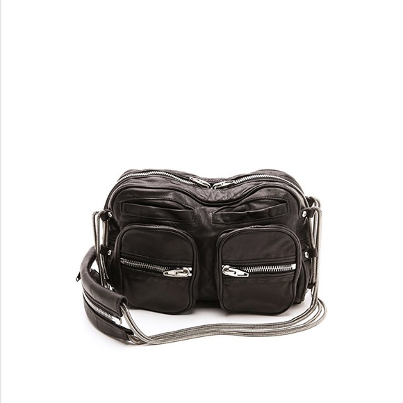ALEXANDER WANG cross body little black leather bag - Picture 3 of 7